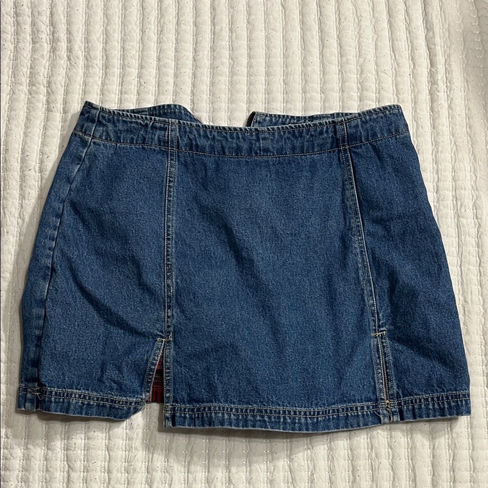 Vintage Blue Denim Mini Skirt